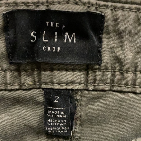 White House Black Market “The Slim Crop” cargo style pants woman’s size 2 - Picture 6 of 12